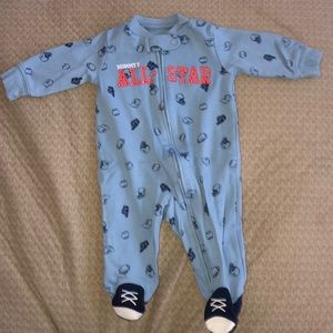 Carters 3 month footie “Mommy’s All Star”